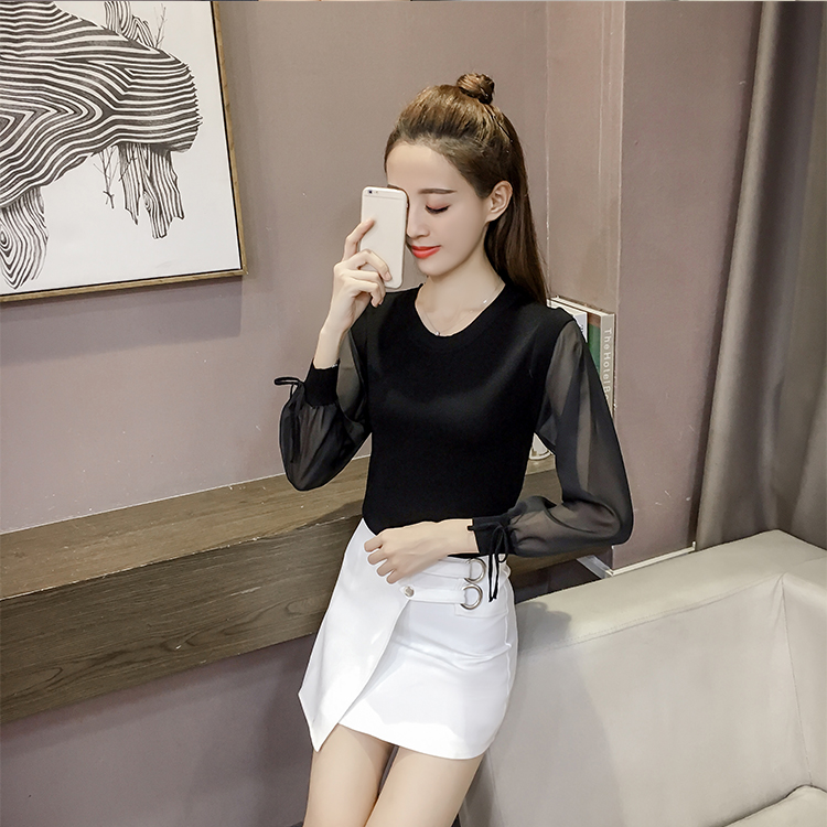 Spring and summer bottoming shirt long sleeve tops