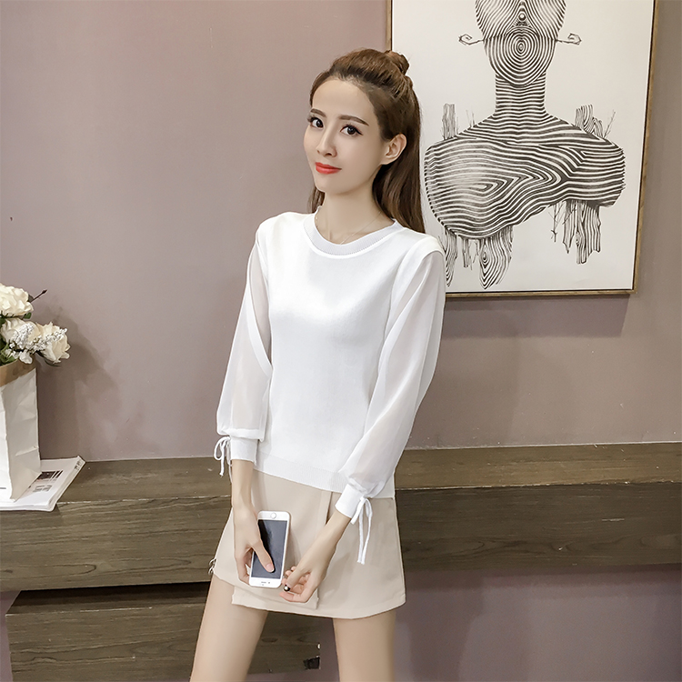 Spring and summer bottoming shirt long sleeve tops