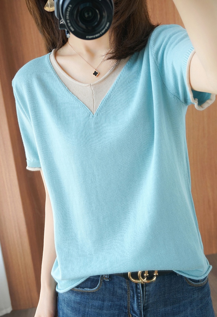 All-match T-shirt bottoming shirt for women