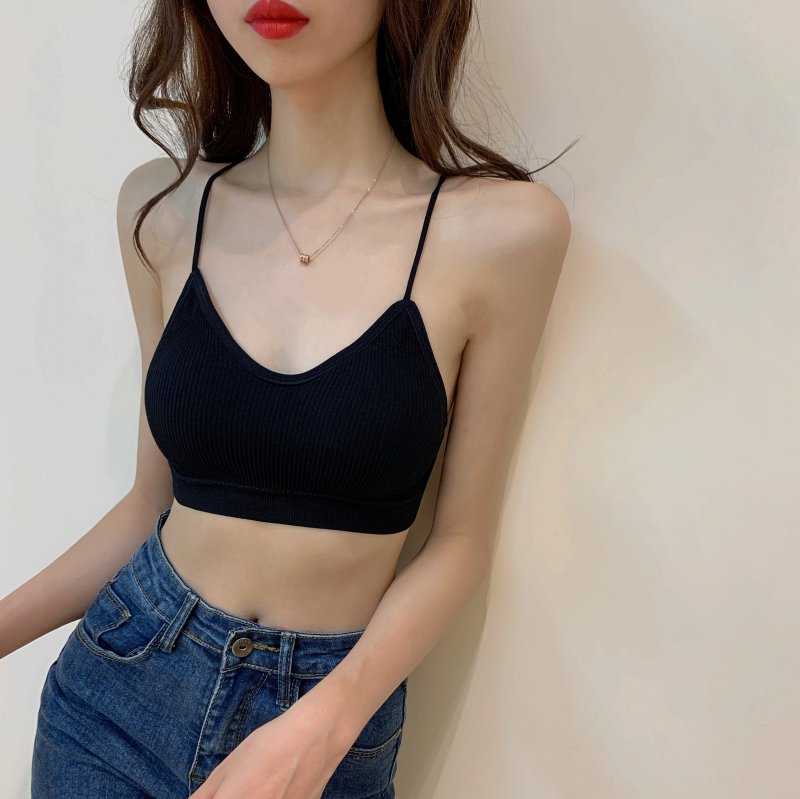 Fine band sexy vest big halter short small sling for women