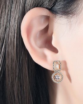 Fashion Korean style earrings simple zircon stud earrings