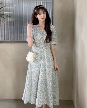 Floral large yard slim Cover belly dress for women