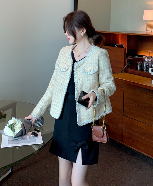 Korean style coat all-match woolen coat for women