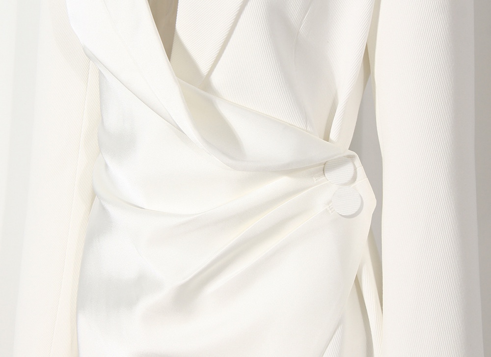 White long sleeve coat spring slim business suit
