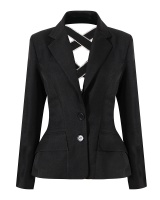 Spring business suit bow coat for women