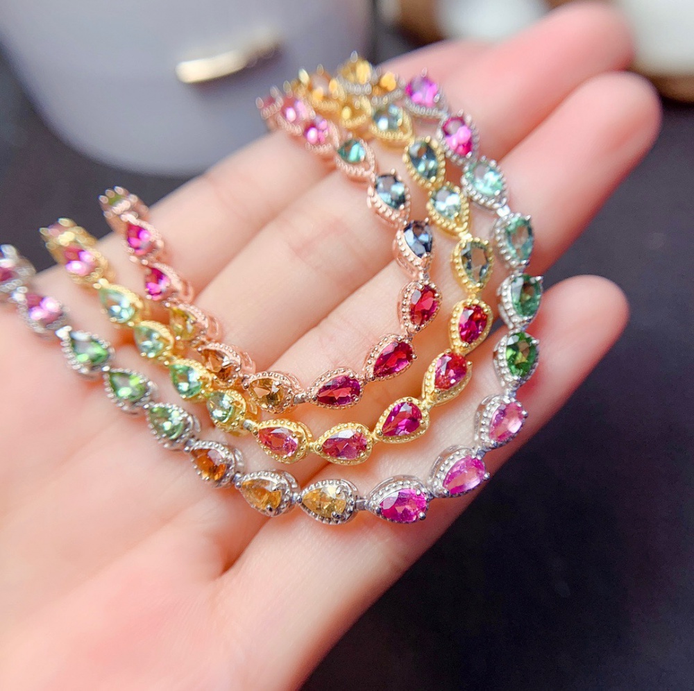 Fashion antique silver rainbow bracelets for women