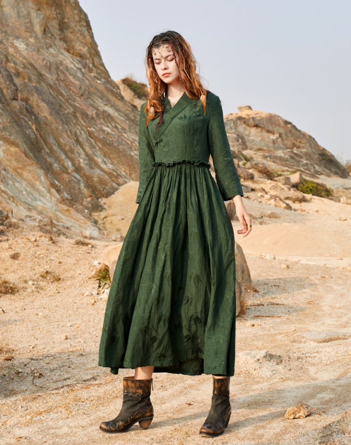 Temperament dress spring and summer long dress