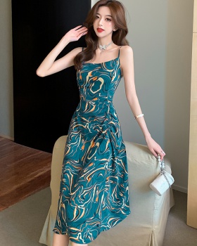 Sexy France style long dress tight summer dress