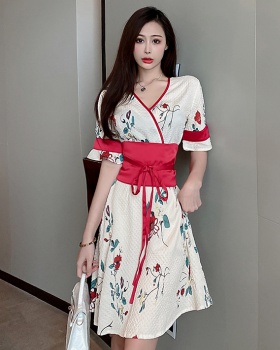 Colors Han clothing dress retro Chinese style long dress