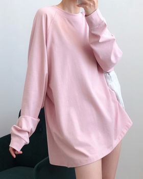 Lazy spring tops loose pullover hoodie for women