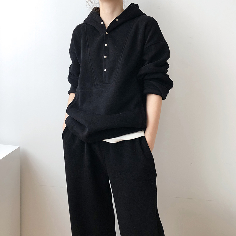 Autumn sports sweatpants hooded hoodie 2pcs set for women