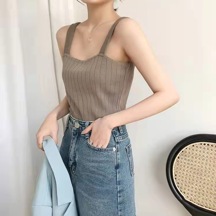 Bottoming knitted vest simple spring and summer tops