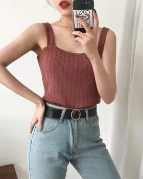 Bottoming knitted vest simple spring and summer tops