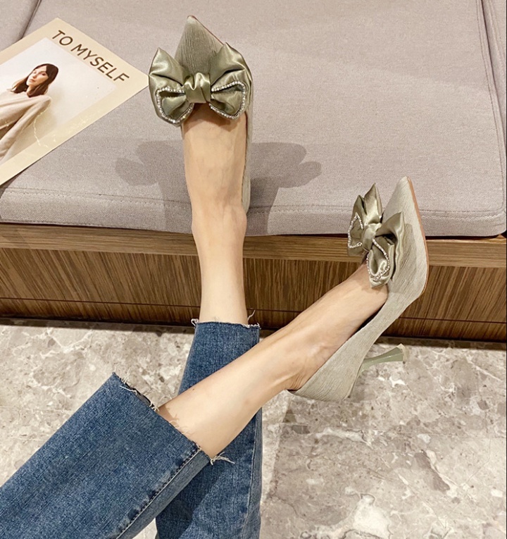 Pointed all-match high-heeled shoes fashion fine-root shoes