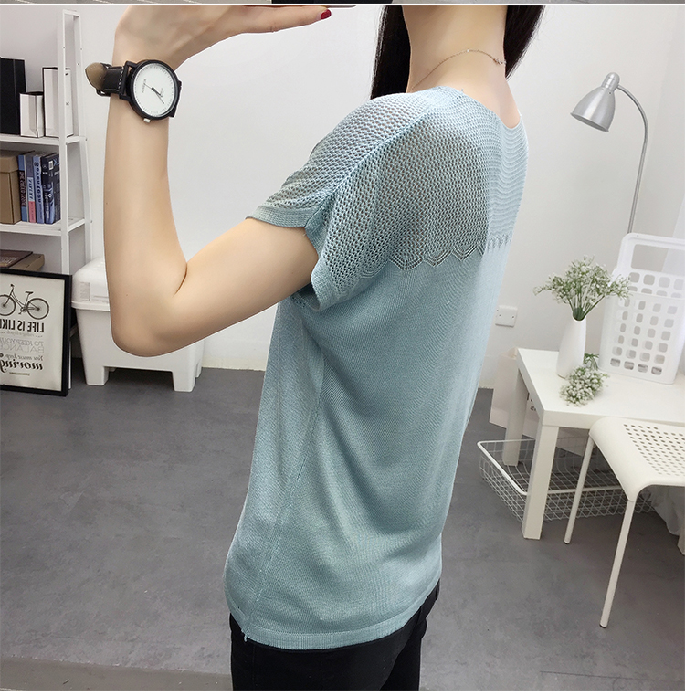Bottoming ice silk slim tops knitted sling vest