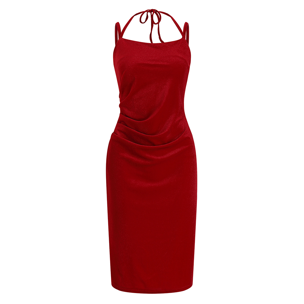 Sling sexy formal dress retro dress