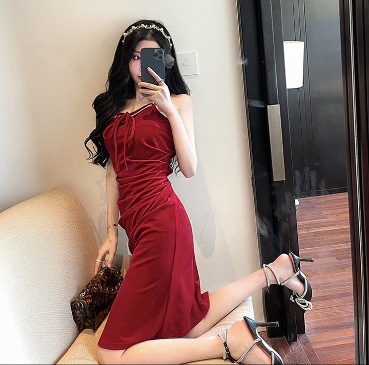 Sling sexy formal dress retro dress