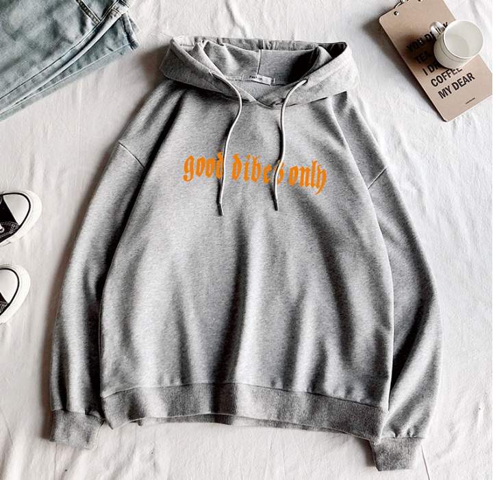 Fashion Korean style youth printing couples hoodie for men