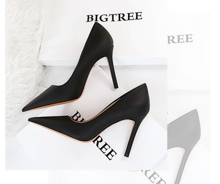 Low simple stilettos slim high-heeled shoes for women