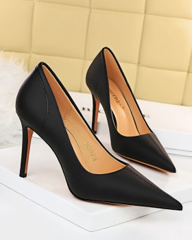Low simple stilettos slim high-heeled shoes for women