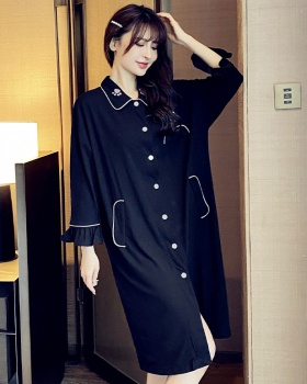 Spring and autumn night dress pure pajamas for women