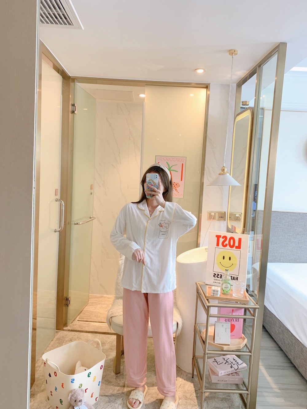 Homewear cardigan pajamas 2pcs set for women