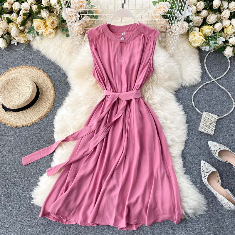 Hollow sleeveless dress sleeveless dress for women