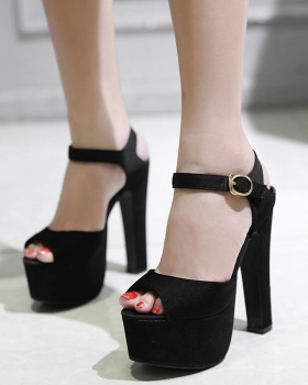 Catwalk cingulate sandals summer high-heeled shoes