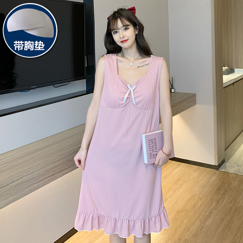 Pure thin lovely sling night dress for women