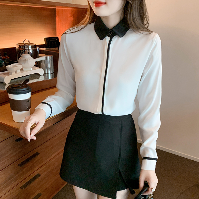 All-match tops long sleeve shirt for women