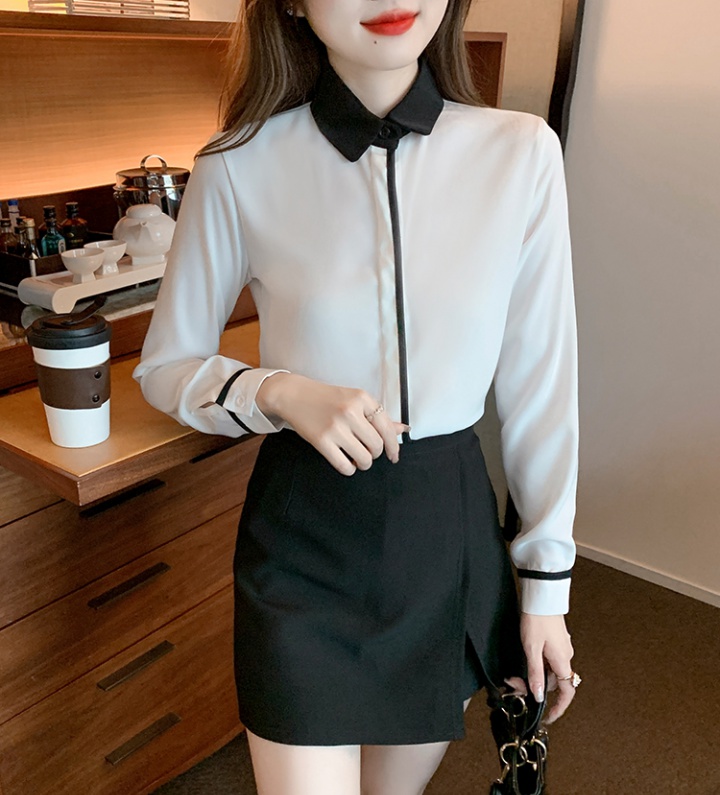 All-match tops long sleeve shirt for women