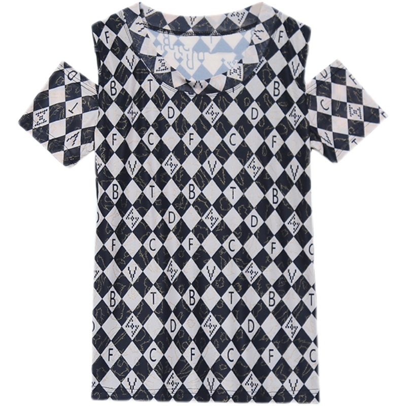 Fashion all-match T-shirt short sleeve tops for women