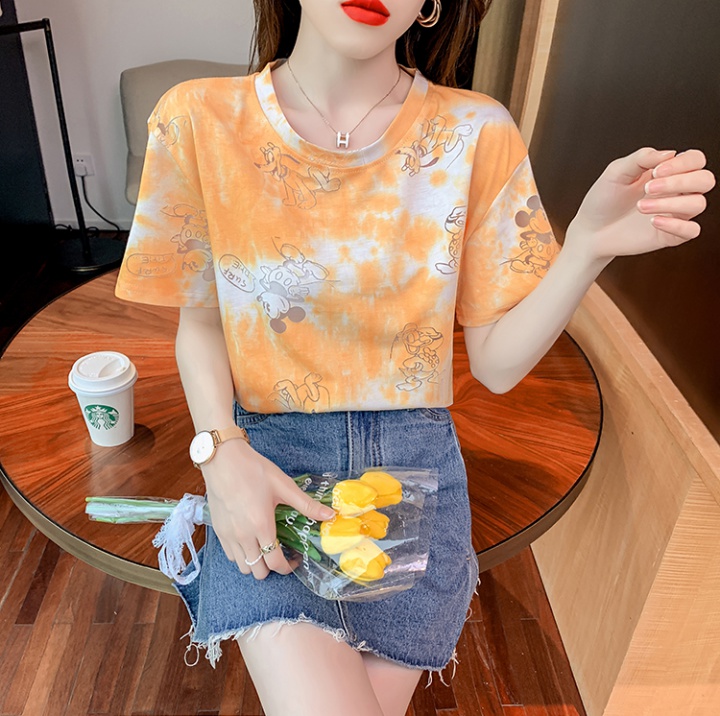 Hollow fashion tops summer personality T-shirt