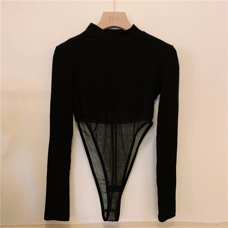 Long sleeve splice sweater spicegirl tops for women