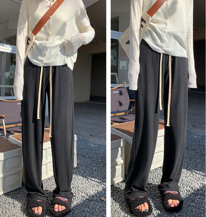 Cozy spring and autumn wide leg pants conventional long pants
