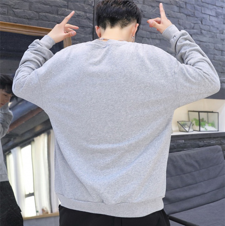 Printing Korean style youth couples round neck hoodie