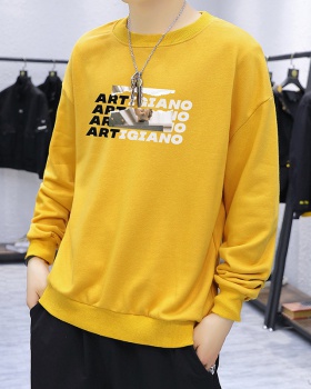 Round neck Korean style youth spring and autumn hoodie for men