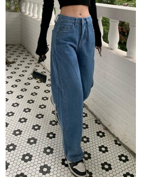 Korean style slim jeans all-match spring wide leg pants