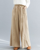 Spring pure long pants cotton linen wide leg pants