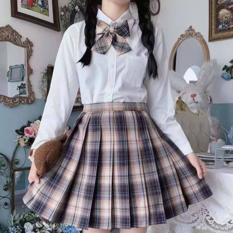 Long sleeve skirt uniform a set for women