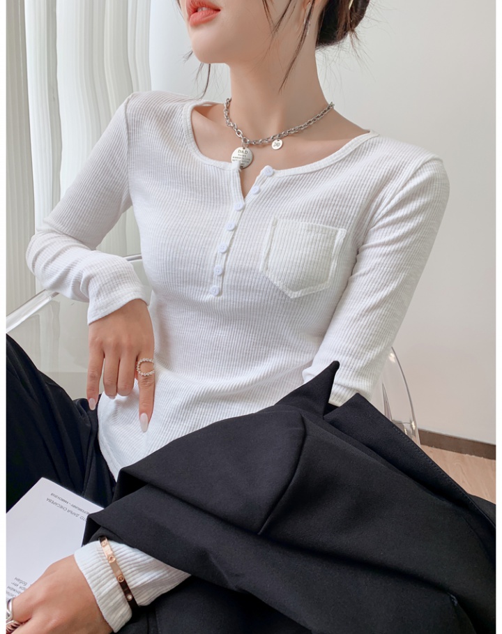 Long sleeve T-shirt spring bottoming shirt for women