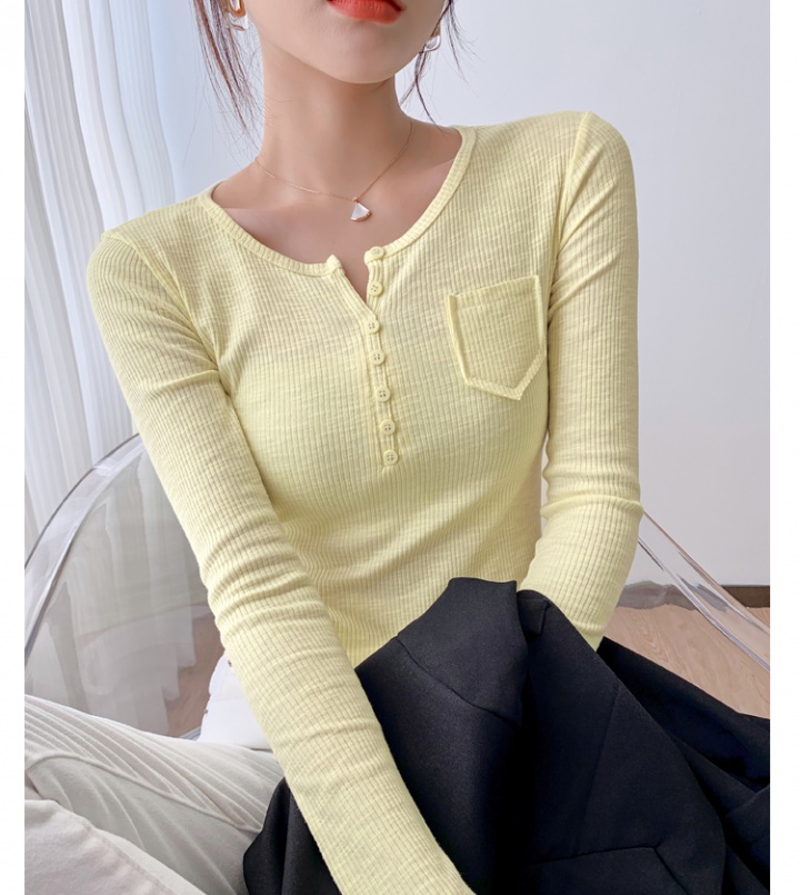 Long sleeve T-shirt spring bottoming shirt for women