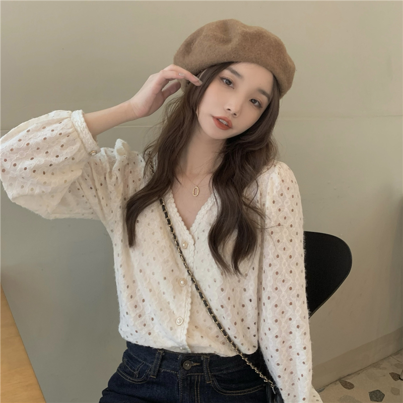 Unique long sleeve tops autumn and winter shirt