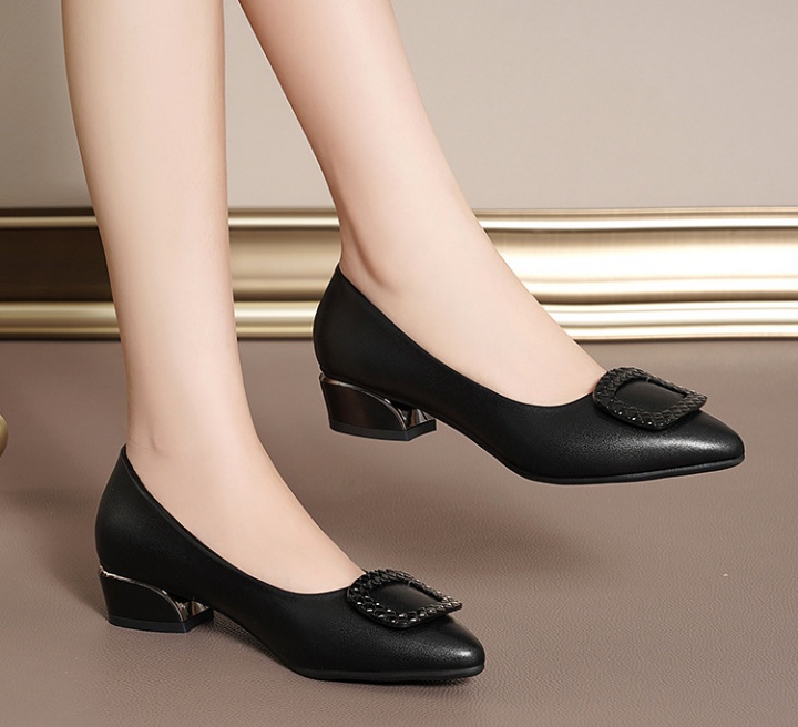 Pointed middle-heel footware fashion shoes for women