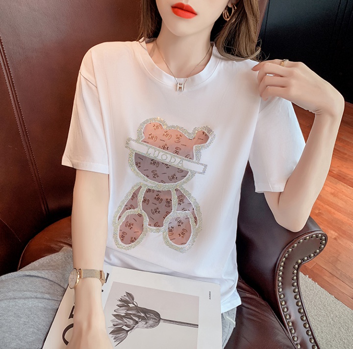 Loose Korean style T-shirt all-match tops for women