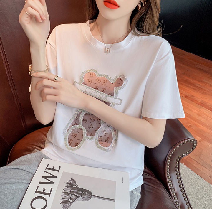 Loose Korean style T-shirt all-match tops for women