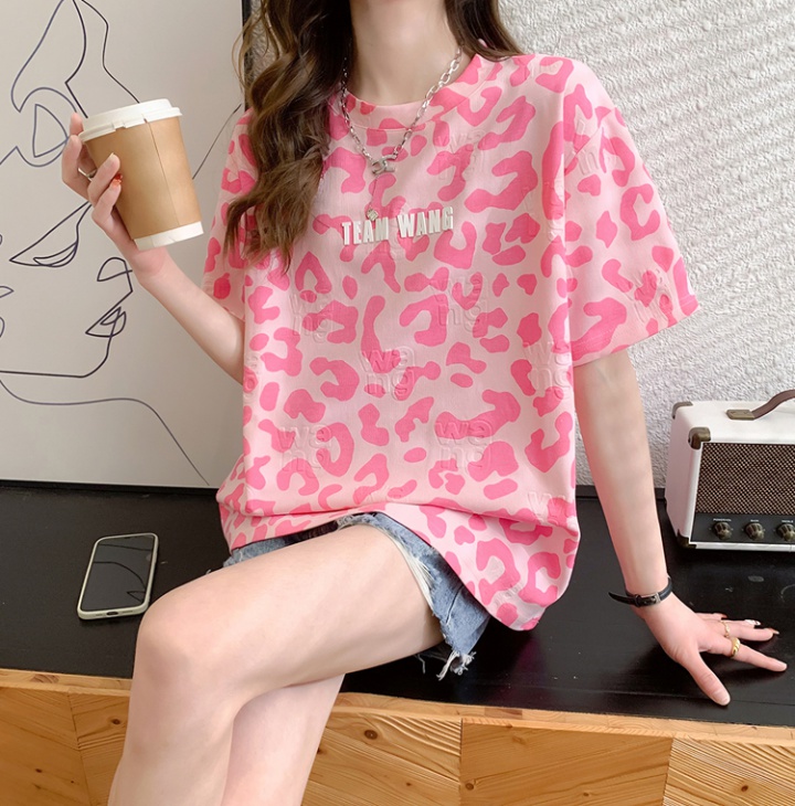 Short sleeve fashion tops summer printing T-shirt