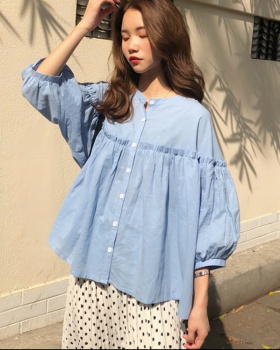 Korean style loose chouzhe tops doll maiden shirt