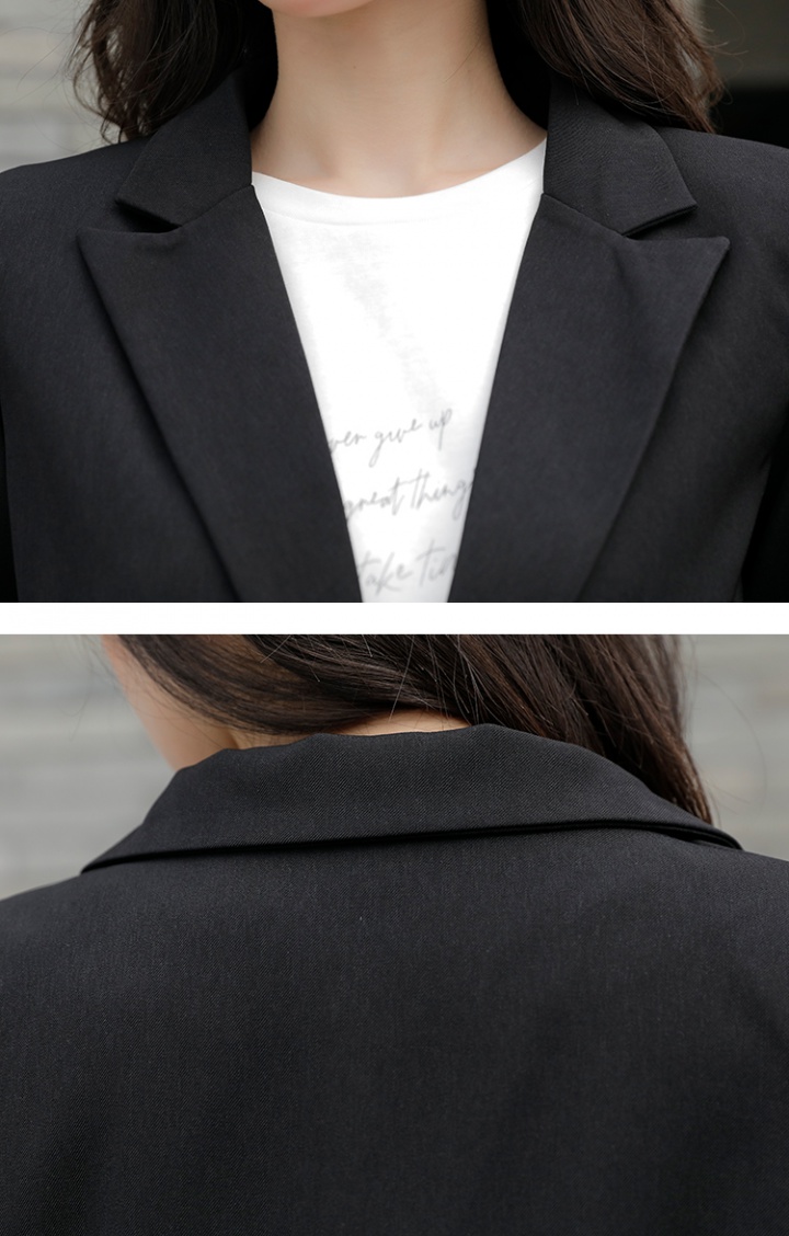 Autumn Casual tops black business suit