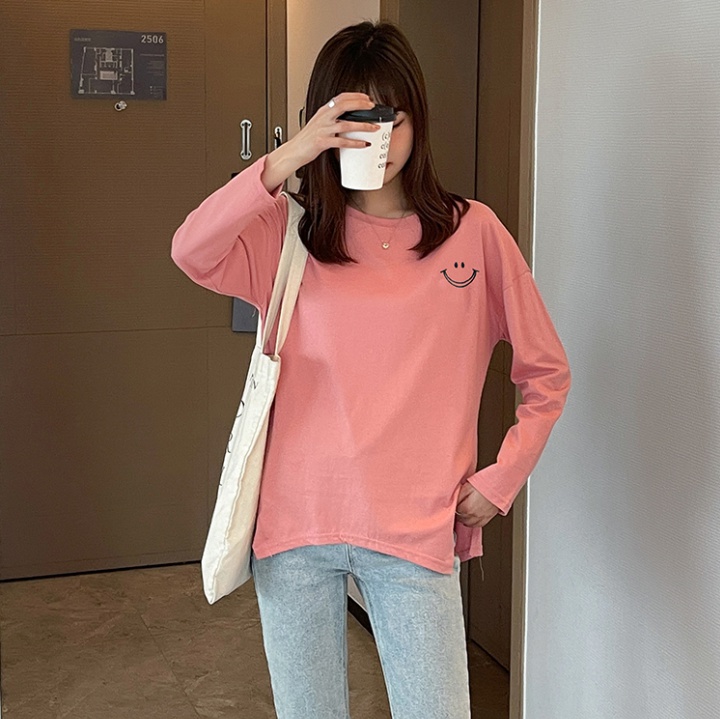 Loose long bottoming shirt autumn tops for women